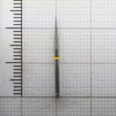 fg166f016 бор алмазный fg - конус остроконечный - 016 желтый horico