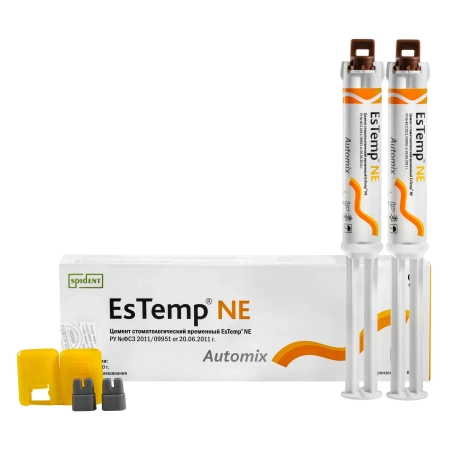 EsTemp NE (10г*2шпр) - цемент стоматологический временный, Spident