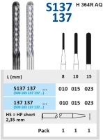 137137023 фреза твс  для фрезерного станка - фиссура с закругленным концом -  023  horico