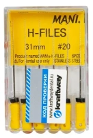 h-files 31 мм, №20, 6шт (mani)