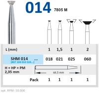 shm014060 бор алмазный h - обратный конус - 060 horico