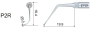 насадка p2r к скайлеру правоугловая для снятия зубных отложений (подходит к woodpecker, ems)