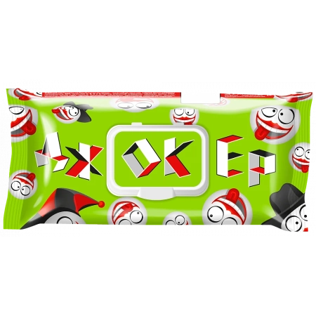 Джокер - салфетки дезинфицирующие "Централь", мягкая упаковка (120 шт) БОЗОН (ТК=14шт)