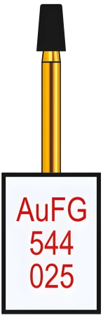 AuFG544025 Бор алмазный FG - конус усеченный с закругленными краями - 025 серый HORICO