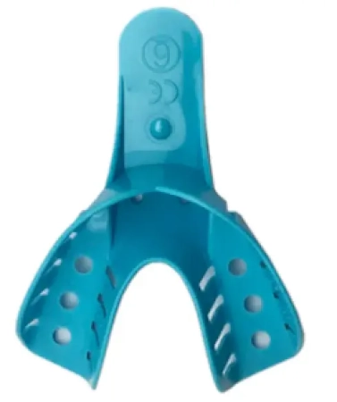 ложки для снятия слепков перфорированные пластиковые №1 низ, 12 шт, jnb