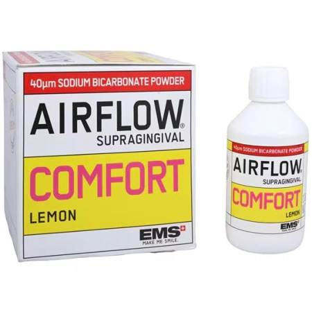 Порошок "Эйр-флоу" CLASSIC Comfort LEMON (Лимон), 40µm, на основе Бикарбоната натрия, 300г., EMS