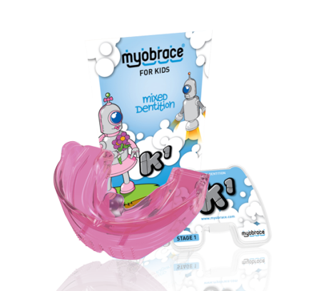 Трейнер Myobrace STAGE 1 для детей (розовый) i2N Medium