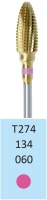 t274134060 фреза твс - конус - 060 розовый тонкие прямые лезвия с зубчатой попереч. насеч мет/сплавы