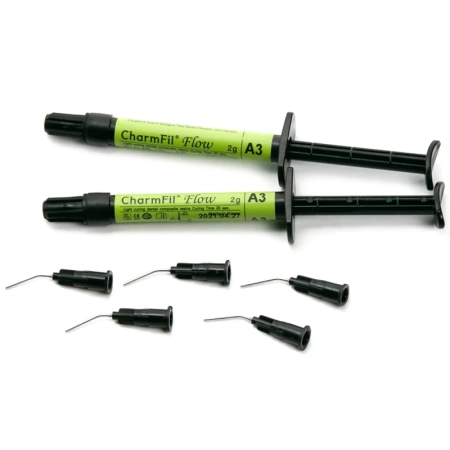 charmfil flow (чамфил флоу) - жидкотекучий материал светового отверждения, 2шпр*2г (dentkist) a3