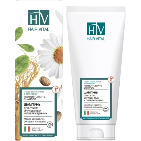 Шампунь для сухих, окрашенных и поврежденных волос (200 мл) Hair Vital