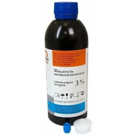 Жидкость антисептическая Гипохлорит натрия 3% (100 мл) ТехноДент