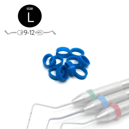 Маркировочные кольца размер L синие (50 шт) FABRI