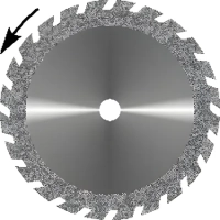 диск алмазный пила, диаметр 19 мм (1 шт) агри