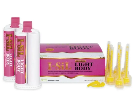 I-SiL Light Body - материал стом-й слепочный, 2картриджа*50мл., Spident