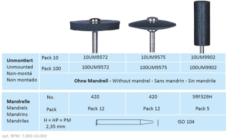 um9575 линза - карбид кремния на силиконовой связке - д/обработки    благ/металлов