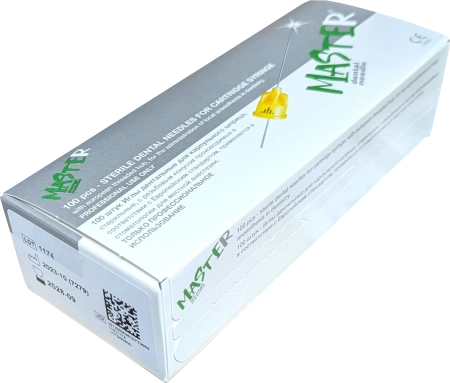 Иглы карпульные стерильные Master 0.4 x 30 мм 27G (100 шт) Sirio