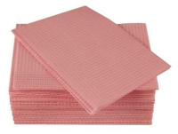 салфетки нагрудные "kristident" - премиум (2+1), 500шт., розовые, 33*45см