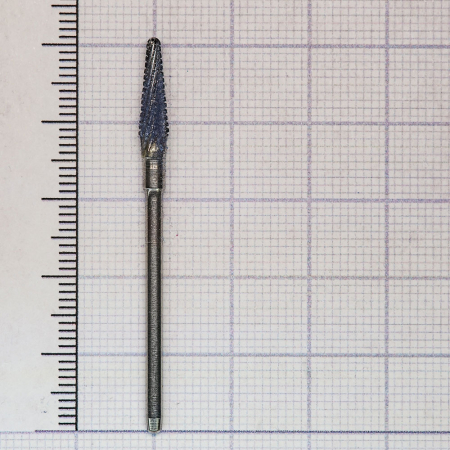 194137040 фреза твс - пика - 040 серый насечка агрессивная спирально-зубчатая мет. сплавы пластм. ти