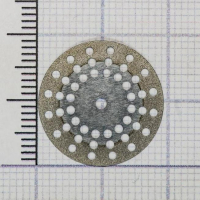 h807f190 диск алмазный d=19mm двухсторонний, перфорированный желтый horico