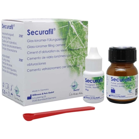securafil / секурафил a3 - стеклоиономерный реставрационный цемент (15 г + 10 г) wp dental