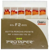 protaper gutta-percha штифты гуттаперчевые, 60шт. (maillefer) f2