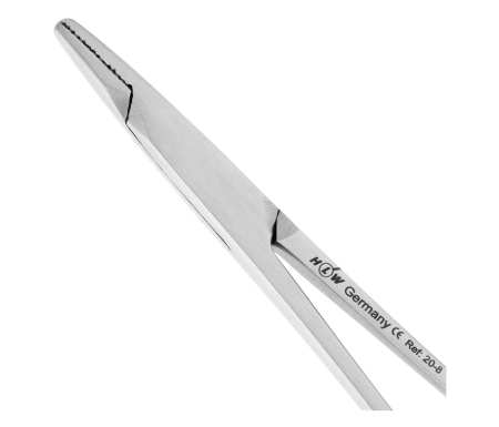 иглодержатель хирургический derf, 12,5см. (hlw dental instruments)