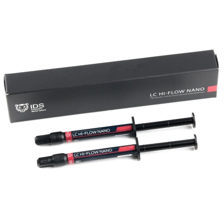 LC Hi-Flow NANO A2U - жидкотекучий наногибридный композит (2 шприца по 1 мл, 8 канюль) IDS