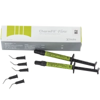 charmfil flow (чамфил флоу) - жидкотекучий материал светового отверждения, 2шпр*2г., dentkist в2