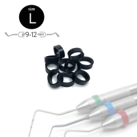 маркировочные кольца размер l черные (50 шт) fabri