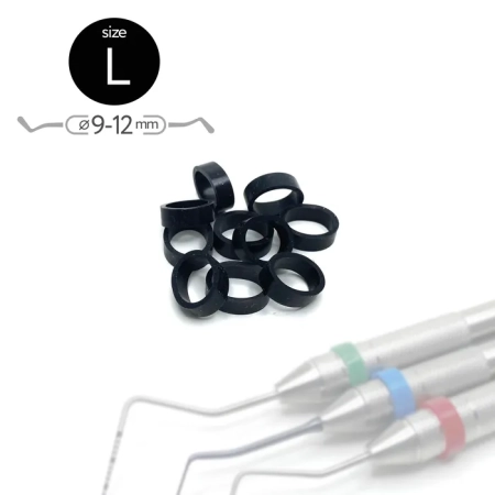 Маркировочные кольца размер L черные (50 шт) FABRI