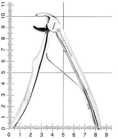 щипцы извлекающие для резцов нижней челюсти №5, рa 605/00, nopa