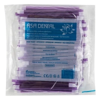 наконечники для слюноотсосов "blossom" фиолетовые со съёмным прозрачным колпачком, 100шт (тк=10)