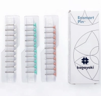 набор полиров "kagayaki ensmart pin" - диски (силикон) - держатель из нержавеющей стали, уп/30шт