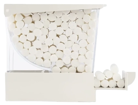 Диспенсер для ватных валиков, цвет: белый, EURONDA