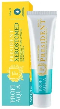 Зубная паста PRESIDENT® PROFI AQUA  "XEROSTOMED"  50 мл