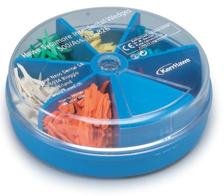 Клинья деревянные, N826, набор, 500шт., Kerr