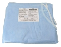 халат хирургический стерильный (плотность 25 г/м2, рукав манжета, размер 50-52, голубой) новотекс