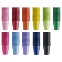 стаканы пластиковые, 100шт., жёлтые, euronda