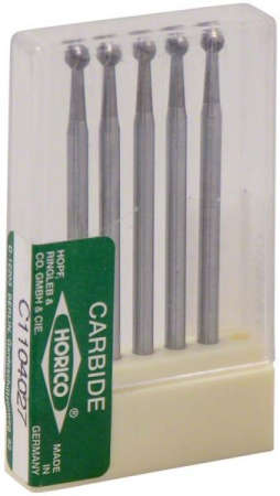 c1104027 бор твердосплавный - шар   - 027  прямой наконечник   horico