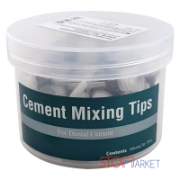 канюли cement mixing tips (коричневые) - 50 штук, для dental cement, spident