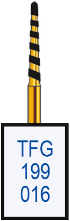 TFG199016 Бор алмазный FG - конус закругленный - 016 серый HORICO