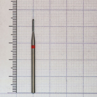 289140010 фреза твс - цилиндр остр. - 010 красный насечка крестообразная мелкая. мет. сплавы пластма