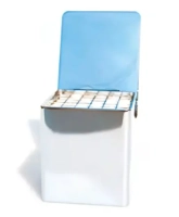 контейнер хромированный для ватных шариков тип в large, produits dentaires sa