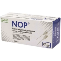 иглы карпульные nop 0.4 x 30 мм 27g (100 шт) spident