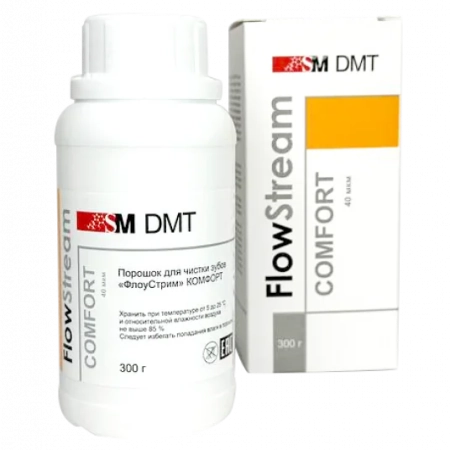 flowstream comfort / флоустрим комфорт лимон - порошок для чистки зубов (300 г) sm dmt