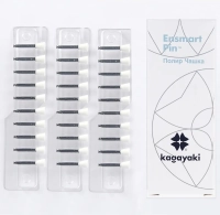 полир "kagayaki ensmart pin" - чашка белый (силикон) µ 125 - пластиковый держатель, 30шт/уп