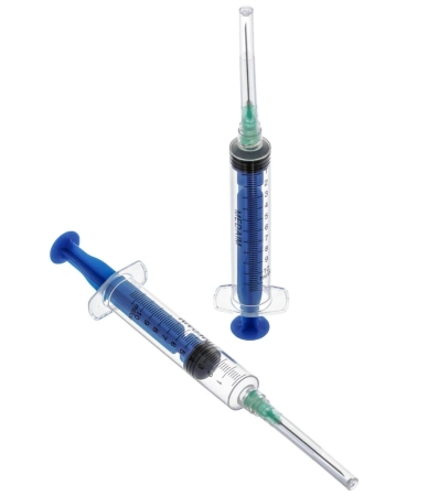 шприц стерильный одноразовый с резьбой 10мл с иглой 21gx1 1/2" (0.8мм*40мм), medaim 