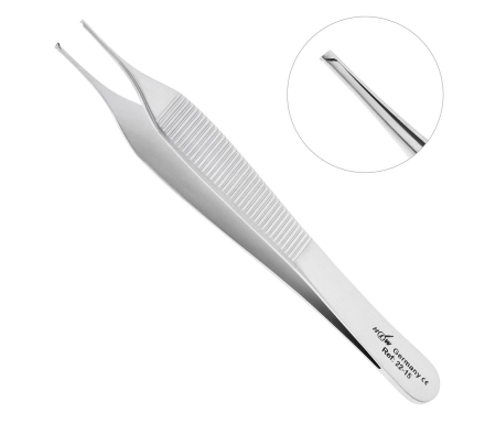 Пинцет хирургический Adson 12 см 22-15* (HLW Dental Instruments)