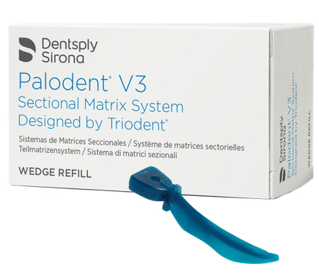 Palodent V3 Wedge Refill (Small) - клинья малые, 100 шт., синие, Dentsply