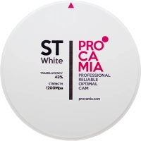 циркониевый диск procamia st white 98*22